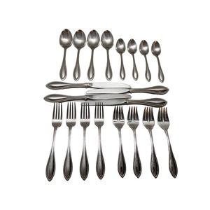 5 Piece Serving Set for 4 (20 pc) Oneida Silver Arbor-American Harmony Stainless